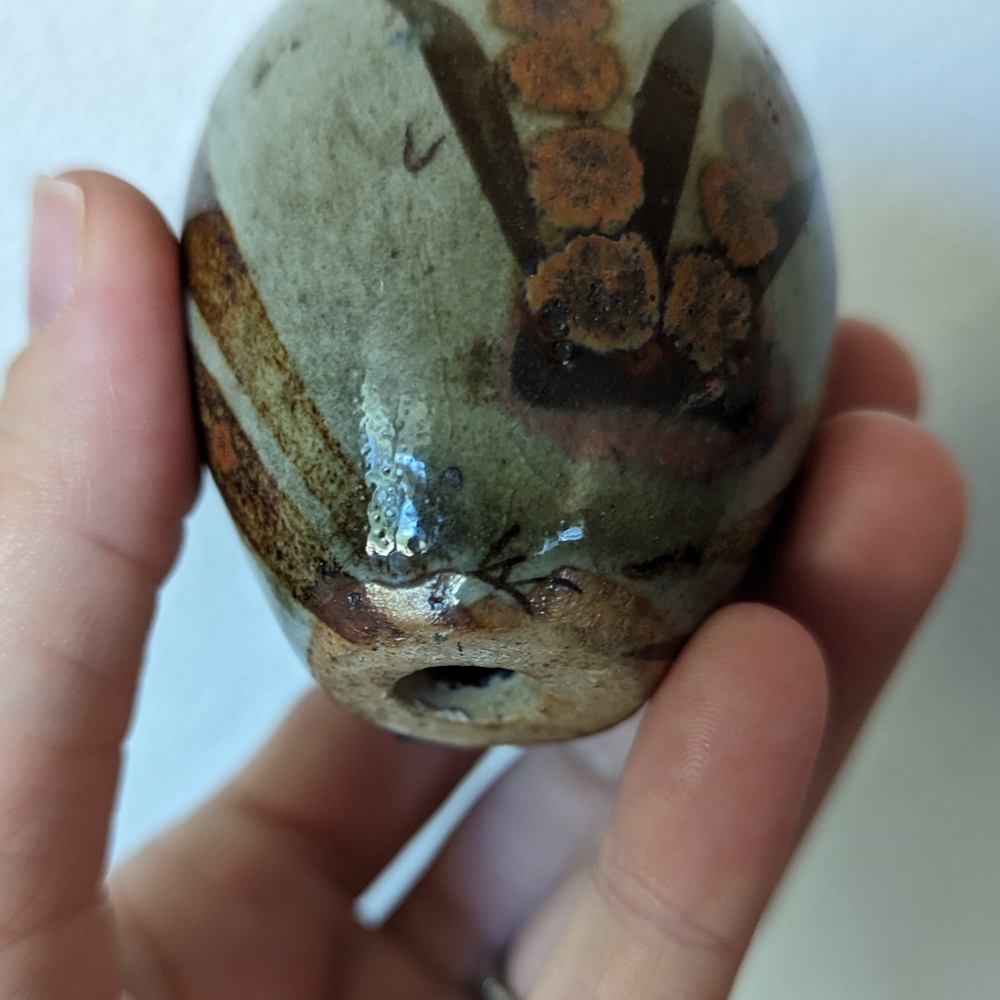 Jorge Wilmot Vintage Signed Tonala Mexico Pottery 2.5" Owl Figurine Folk Art MCM - Picture 11 of 15